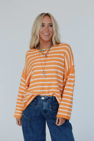 all-my-stripes-oversized-sweater-apricot/Apricot
