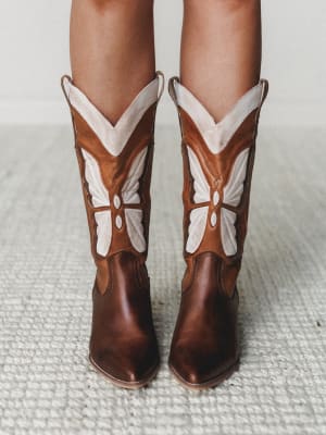 Fairy Butterfly Boot - Camel 6 / Camel