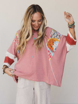 Britt Patchwork Top: undefined