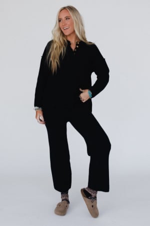 sierra-slumber-waffle-knit-set-black/Black