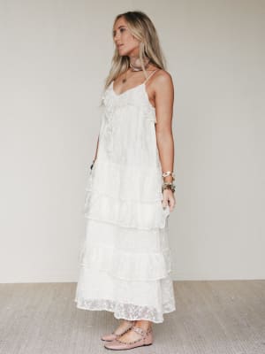 Poems And Stories Dress - Ecru M / Ecru