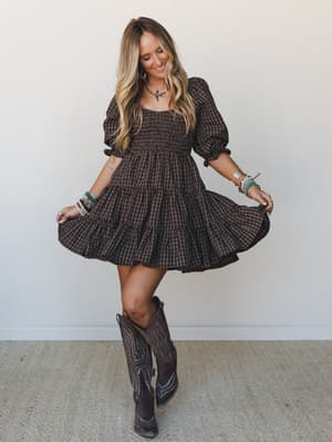 Fall Moments Dress: Chocolate