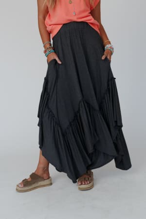forever-beauty-maxi-skirt-charcoal-2-tone/Charcoal