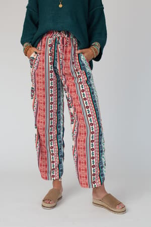 The Nest Staycation Wide Leg Drawstring Pant: undefined