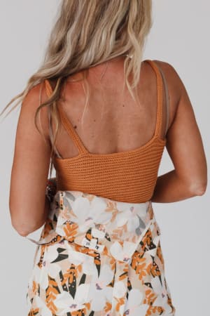 heatwaves-button-down-brami-mustard/Burnt Orange
