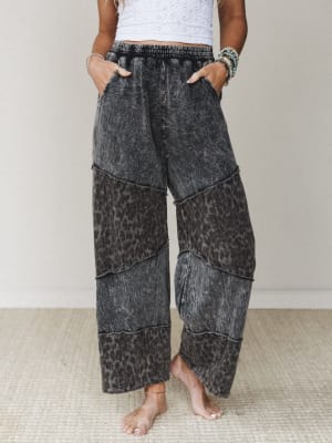 Milana Leopard Print Wide Leg Pants: undefined
