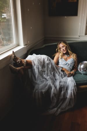 Isley Lace Tiered Maxi Dress: undefined