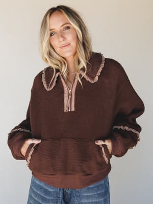 Clover Pullover: Brown