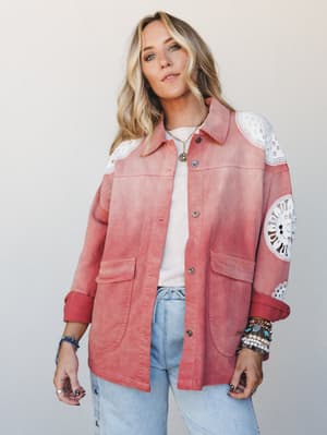 Nana's Macramé Jacket: Light Rust