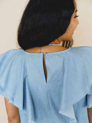 Art of Love Dress - Light Denim L / Light Denim