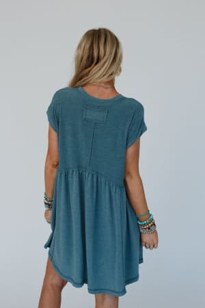 sweet-nothings-baby-doll-dress-teal/Teal