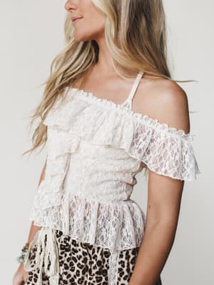 Garden Waves Top
- Cream S / Cream