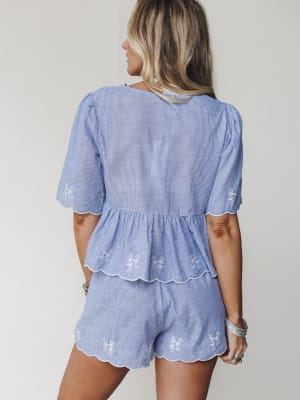 Blue White