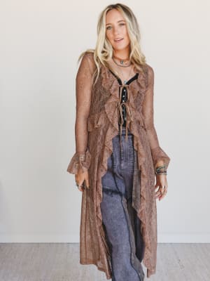 Western Winds Long Sleeve Duster: undefined
