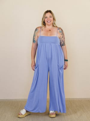 Heart of Posey's Jumpsuit - Blue L / Blue