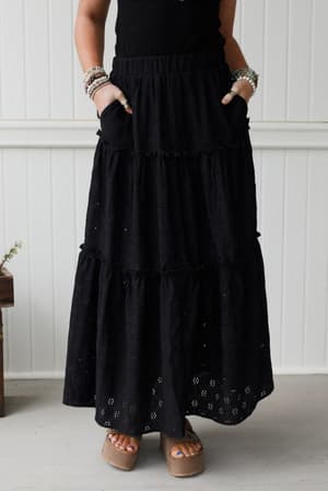 sweet-briar-eyelet-skirt-black/Black