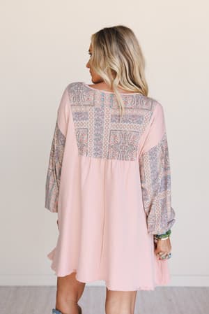 the-nest-sky-light-dress-dusty-coral-rose-multi/Rose Multi
