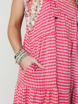 The Nest Under The Palms Dress - Red XL / Red