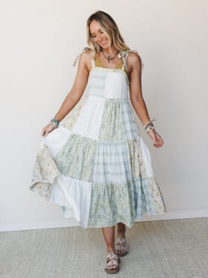 Patchwork Fantasy Dress: undefined
