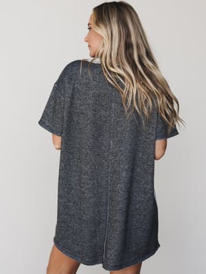 the-nest-jodi-tunic-dress-two-tone-black/Two Tone Black