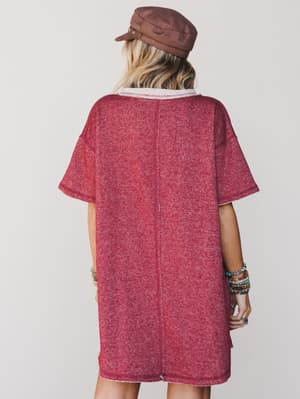 the-nest-jodi-tunic-dress-two-tone-marsala/Two Tone Marsala