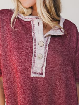the-nest-jodi-tunic-dress-two-tone-marsala/Two Tone Marsala