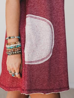 the-nest-jodi-tunic-dress-two-tone-marsala/Two Tone Marsala