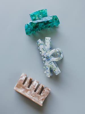All Together Hair Clips: Blue