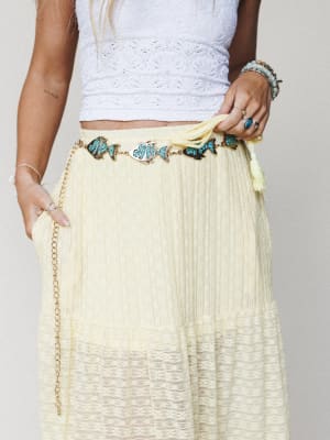 Boho Fish Chain Belt: undefined