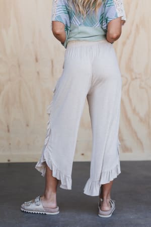 the-nest-saturdays-ruffle-wide-leg-pants-oatmeal/Beige