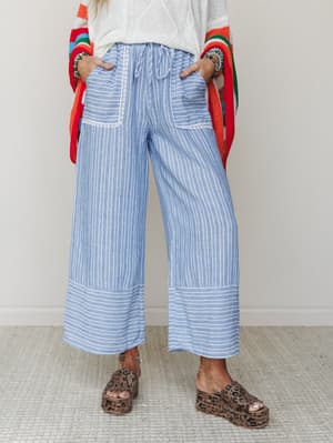 The Nest Easy Sunday Pants - Chambray S / Chambray