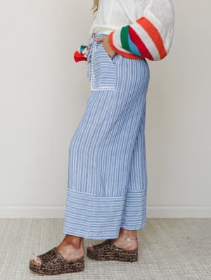 The Nest Easy Sunday Pants - Chambray S / Chambray