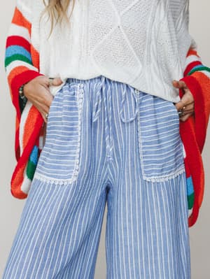 The Nest Easy Sunday Pants - Chambray S / Chambray