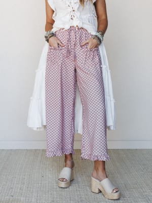 The Nest Mystic Mirage Printed Wide Leg Pants: undefined