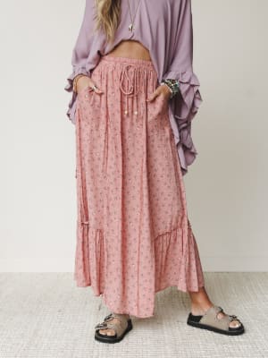 The Nest Emberlyn Maxi Skirt - Clay L / Clay