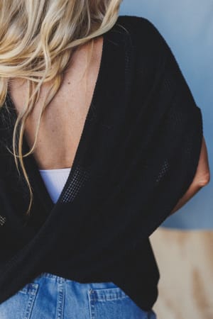 the-nest-cruising-v-neck-top-black/Black