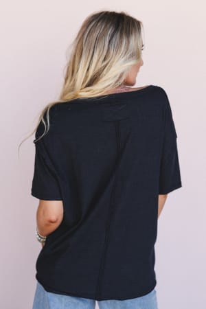 the-nest-tried-and-true-v-neck-tee-black/Black