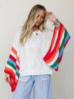 Easy Goes It Poncho - Multi L / Multi