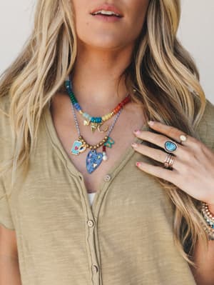 Madison Necklace - Navy OS / Navy
