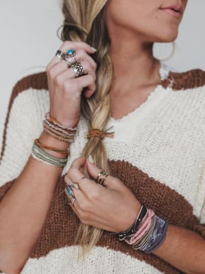 Rose Wrap Hair Tie Set: undefined