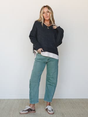 Laurel Poppy 2 Piece OOTW Set: laurel-poppy-2-piece-ootw-set-olive/Olive