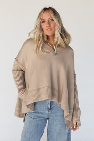 romeo-ribbed-pullover-taupe/Taupe