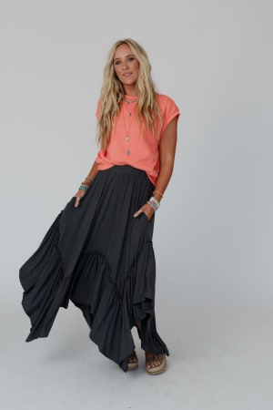 forever-beauty-maxi-skirt-charcoal-2-tone/Charcoal