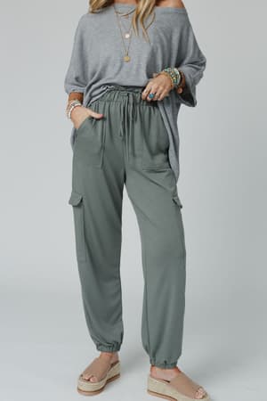 easy-mornings-cinched-pants-light-olive/Light Olive