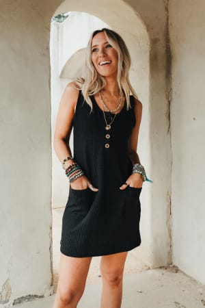 Made For You Ribbed Mini Dress: undefined