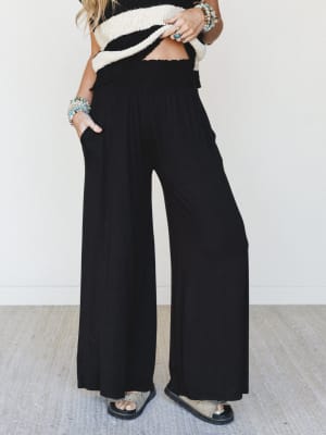 Comfort Above Wide Leg Pants: undefined