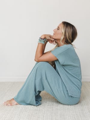 Set On It Pant And Tee Set: undefined