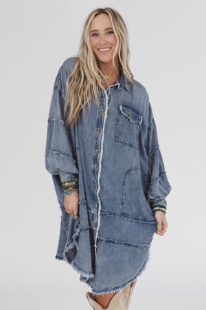 ophelia-oversized-denim-dress-dark-denim/Dark Denim