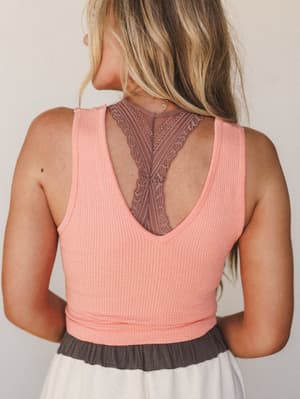 Keep It Simple Brami - Peach Sorbet S/M / Peach Sorbet