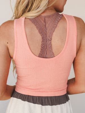 Keep It Simple Brami - Peach Sorbet S/M / Peach Sorbet